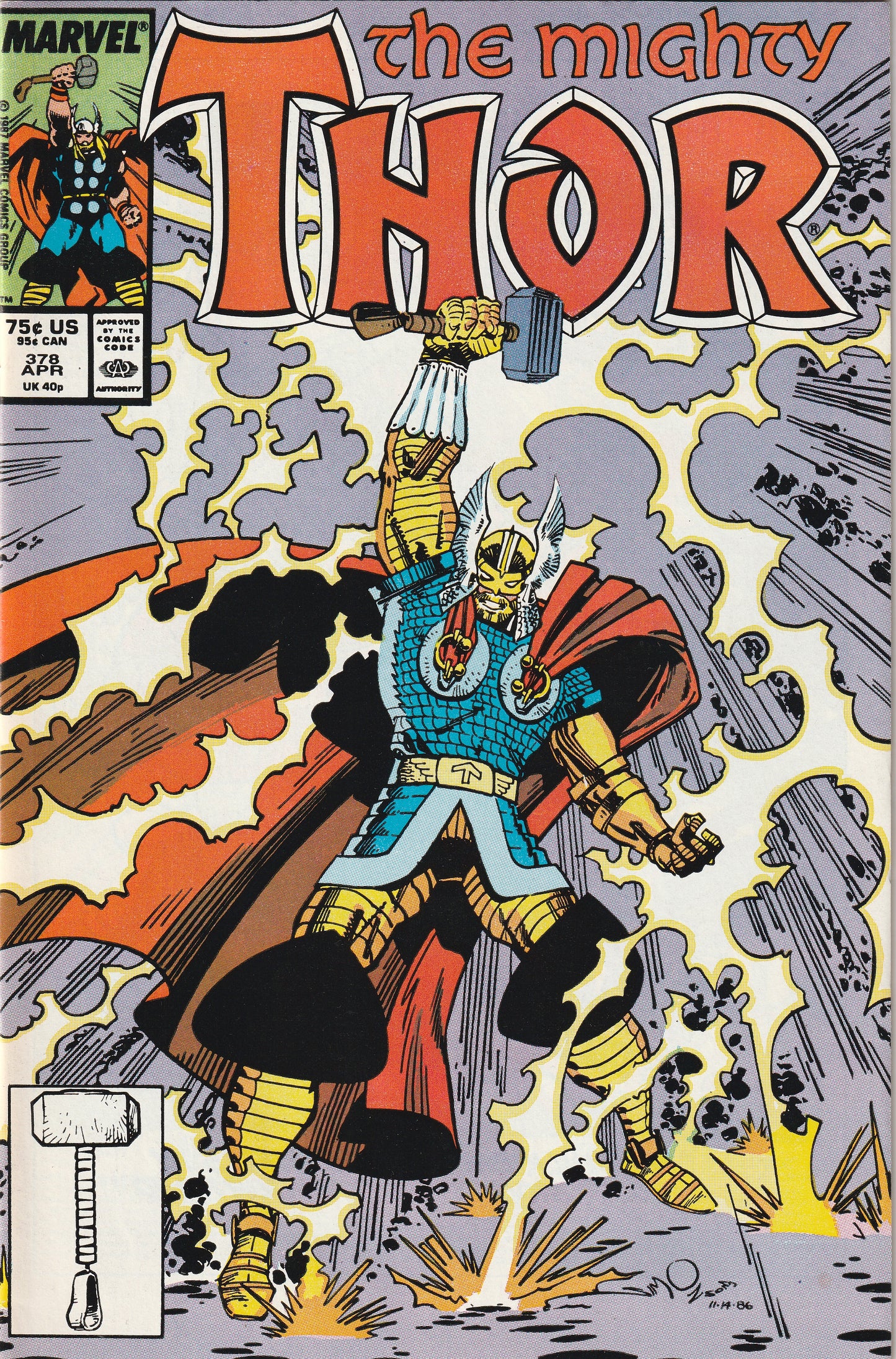 Mighty Thor #378 (1987) - Armor Design Used in Thor: Love and Thunder