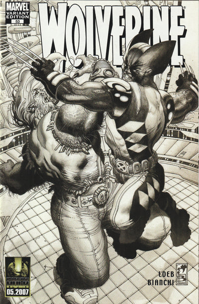 Wolverine #53 (2007) - B&W Variant - black and white cover & throughout book