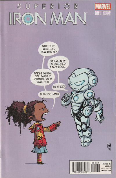 Superior Iron Man #1 (2015) - Skottie Young Variant Cover