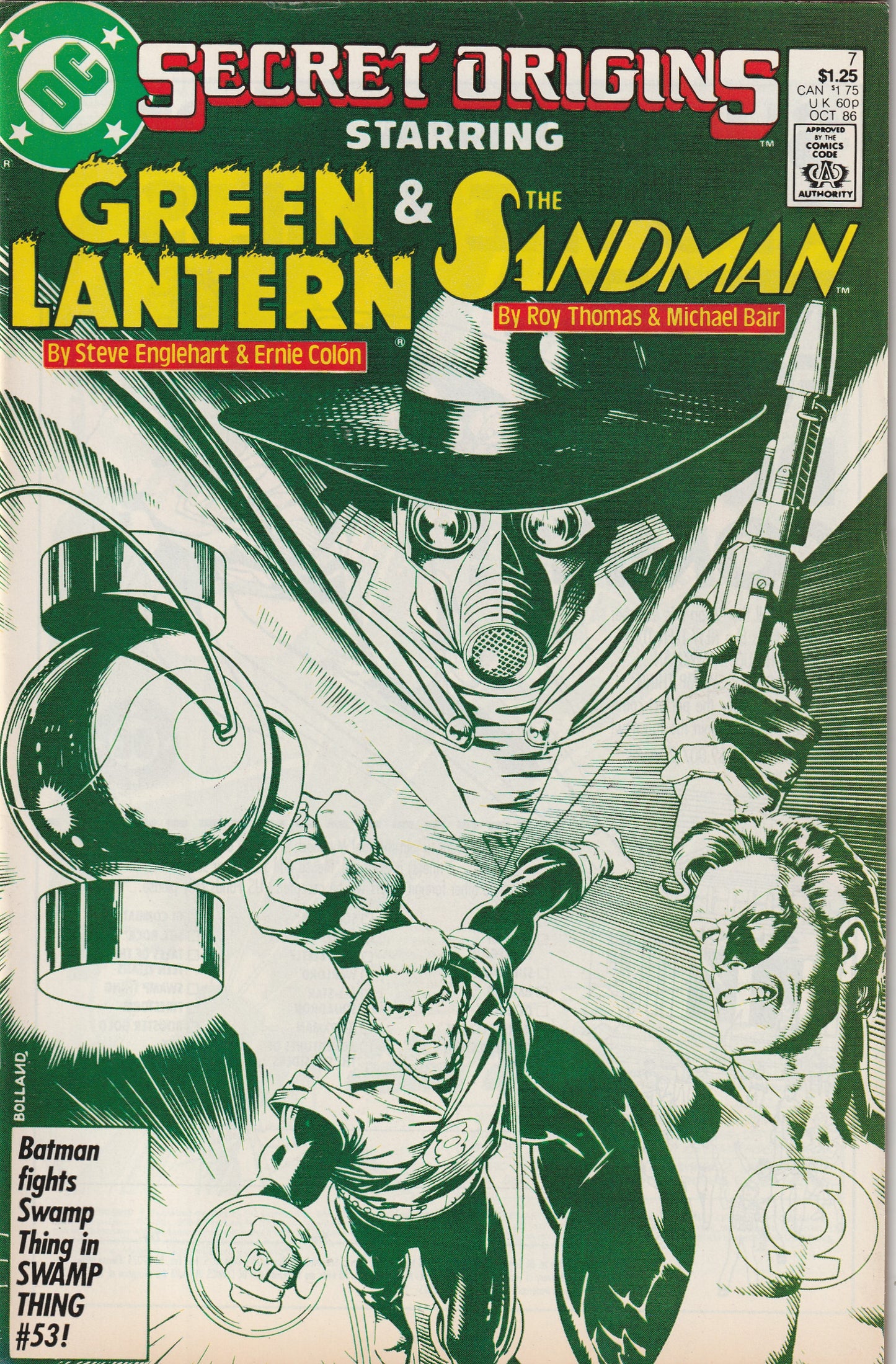 Secret Origins #7 (1986) - Green Lantern & The Sandman