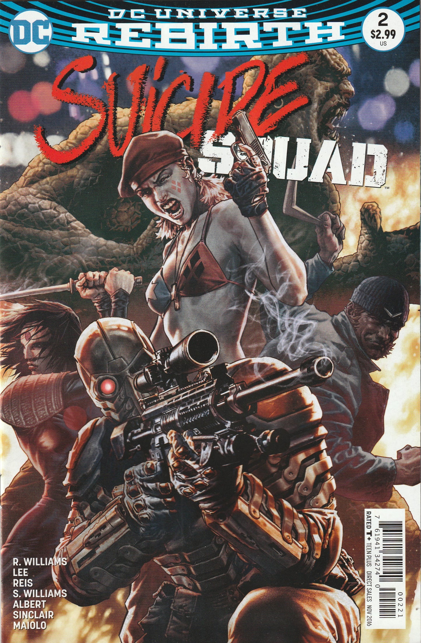 Suicide Squad #2 (2016) - Rebirth - 1st appearance of Emilia Harcourt, Lee Bermejo Variant Cover