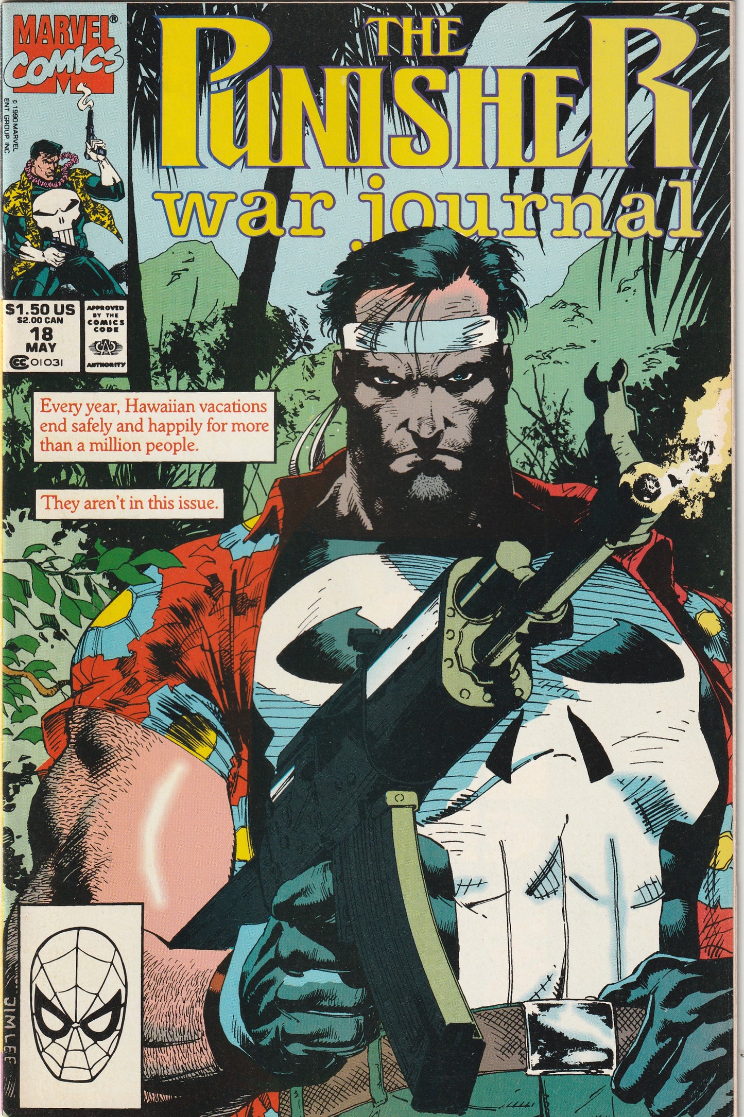 Punisher War Journal #18 (1990) - Jim Lee cover