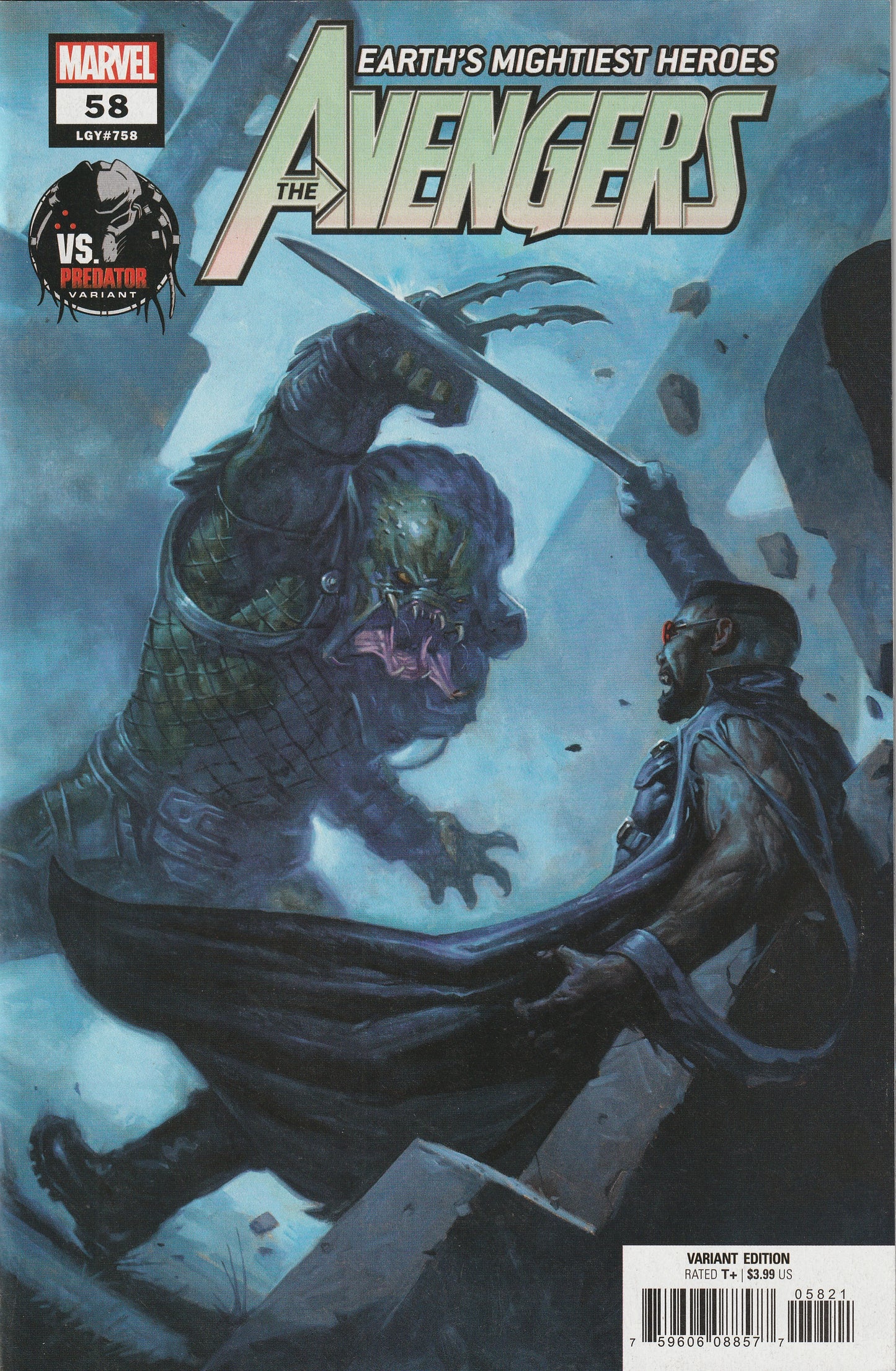 Avengers #58 (LGY #758) (2022) - E.M. Gist Predator Variant