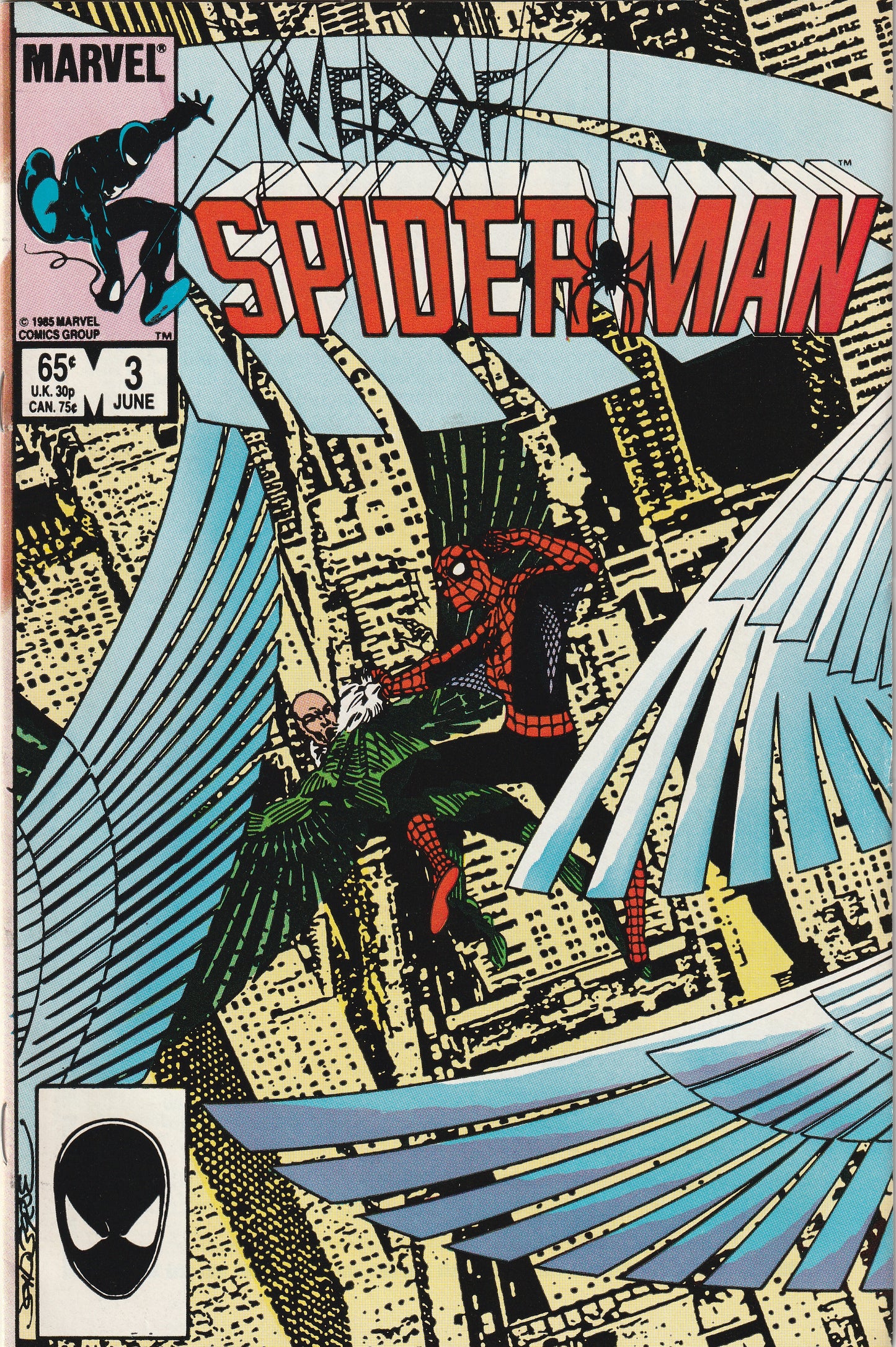 Web of Spider-Man #3 (1985) - Vulture Appearance