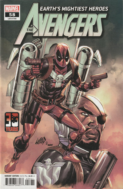 Avengers #58 (LGY #758) (2022) - Rob Liefeld Deadpool 30th Anniversary Variant