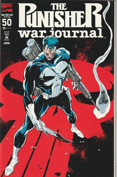 Punisher War Journal #50 (1993) - Embossed cover