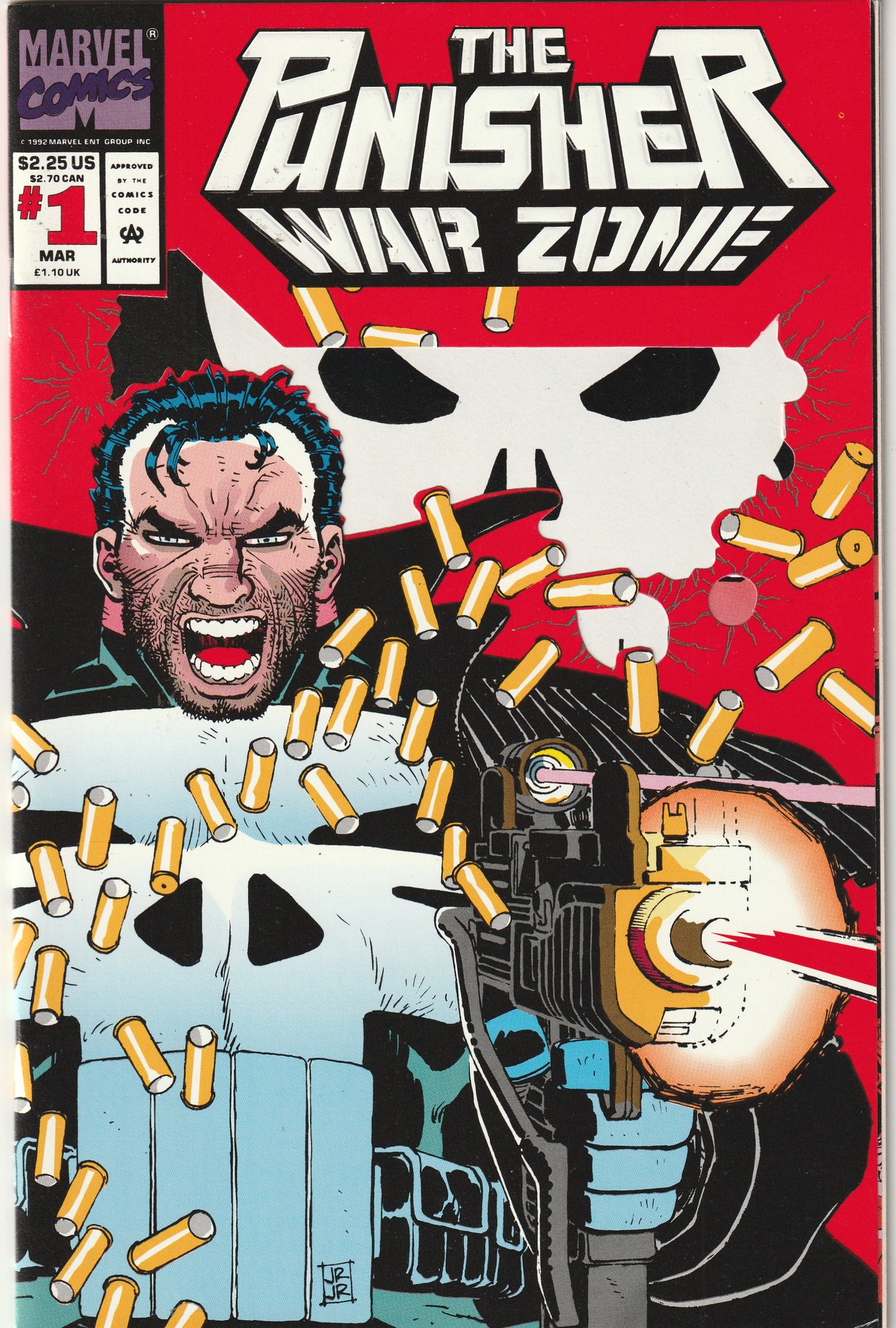 Punisher War Zone #1 (1992) - Die-cut cover