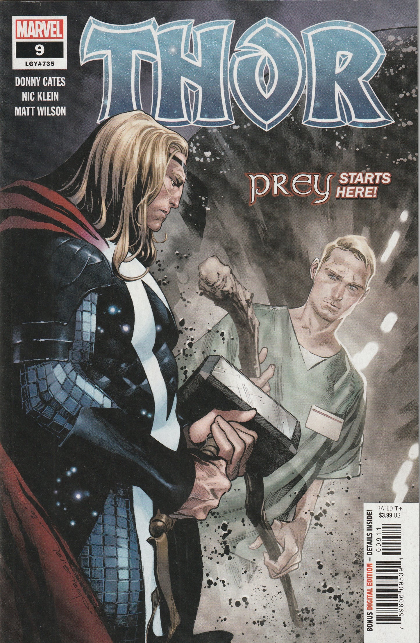 Thor #9 (LGY #735) (2021) - Donny Cates, 1st Appearance of Dr. Donald Blake as Shadow of Thunder