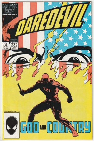 Daredevil #232 (1986) - 1st Appearance of Nuke, Born Again Part 6 by Frank Miller