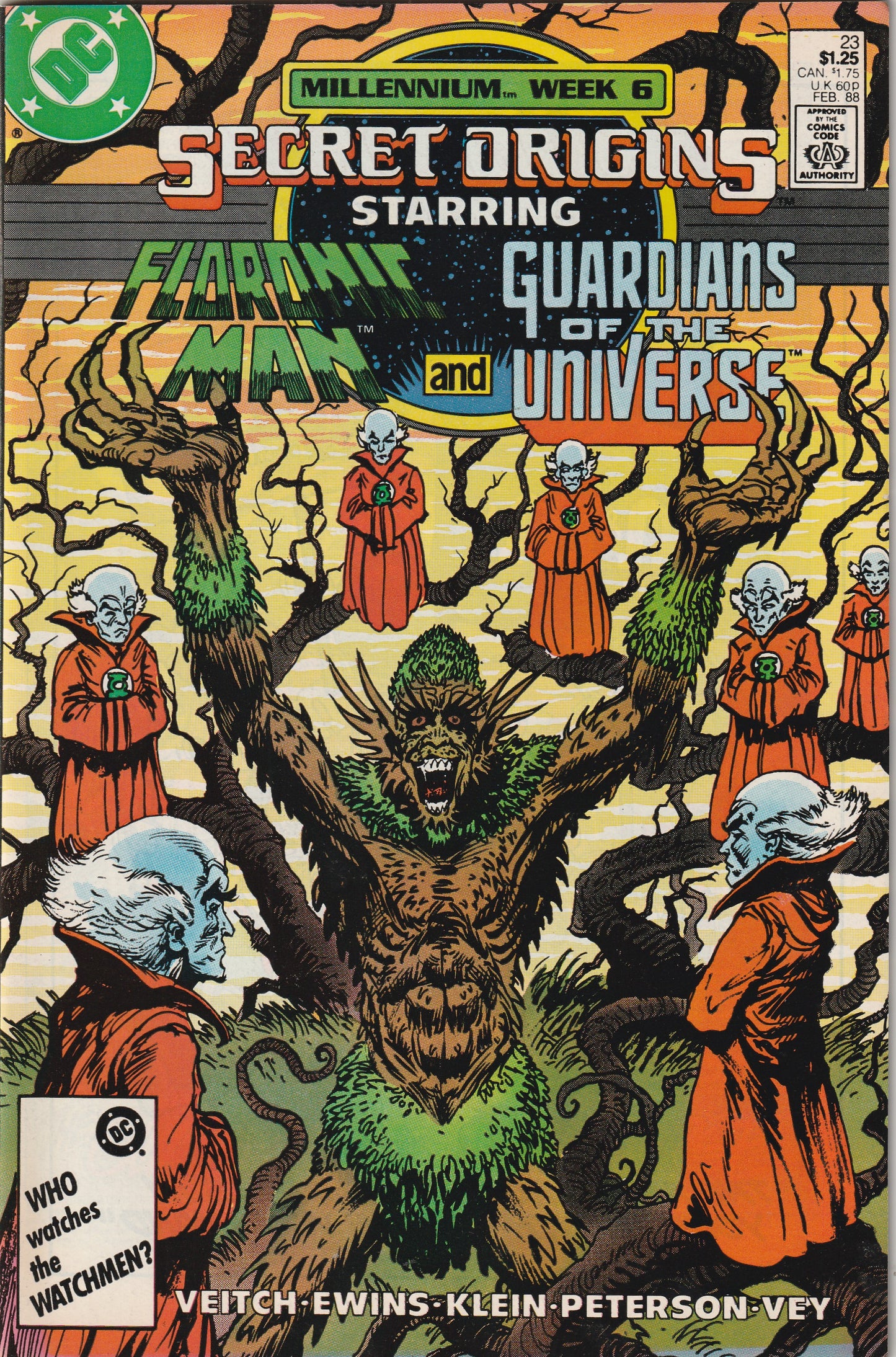 Secret Origins #23 (1987) - Floronic Man and Guardians of the Universe