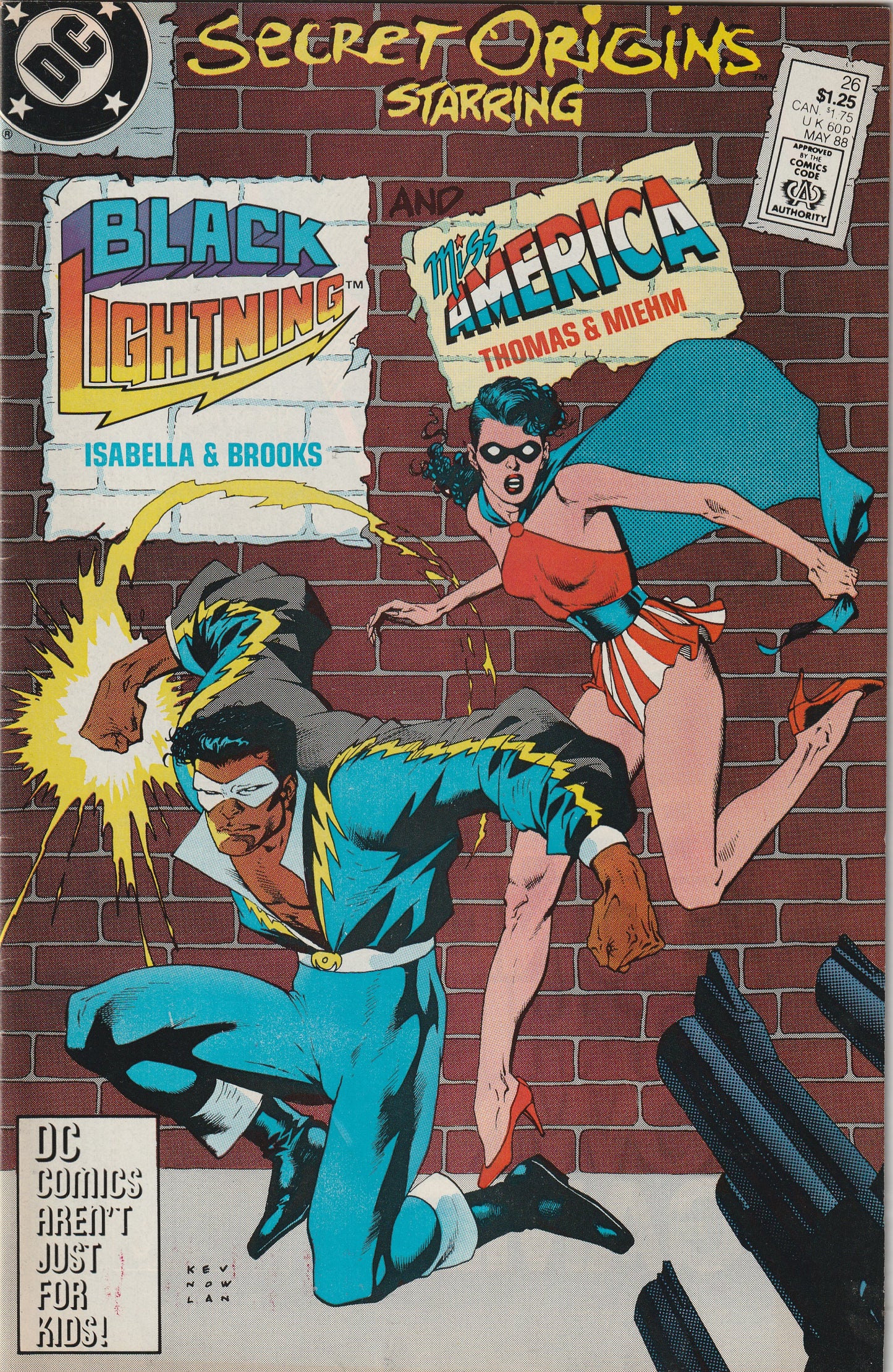 Secret Origins #26 (1988) - Black Lightning and Miss America