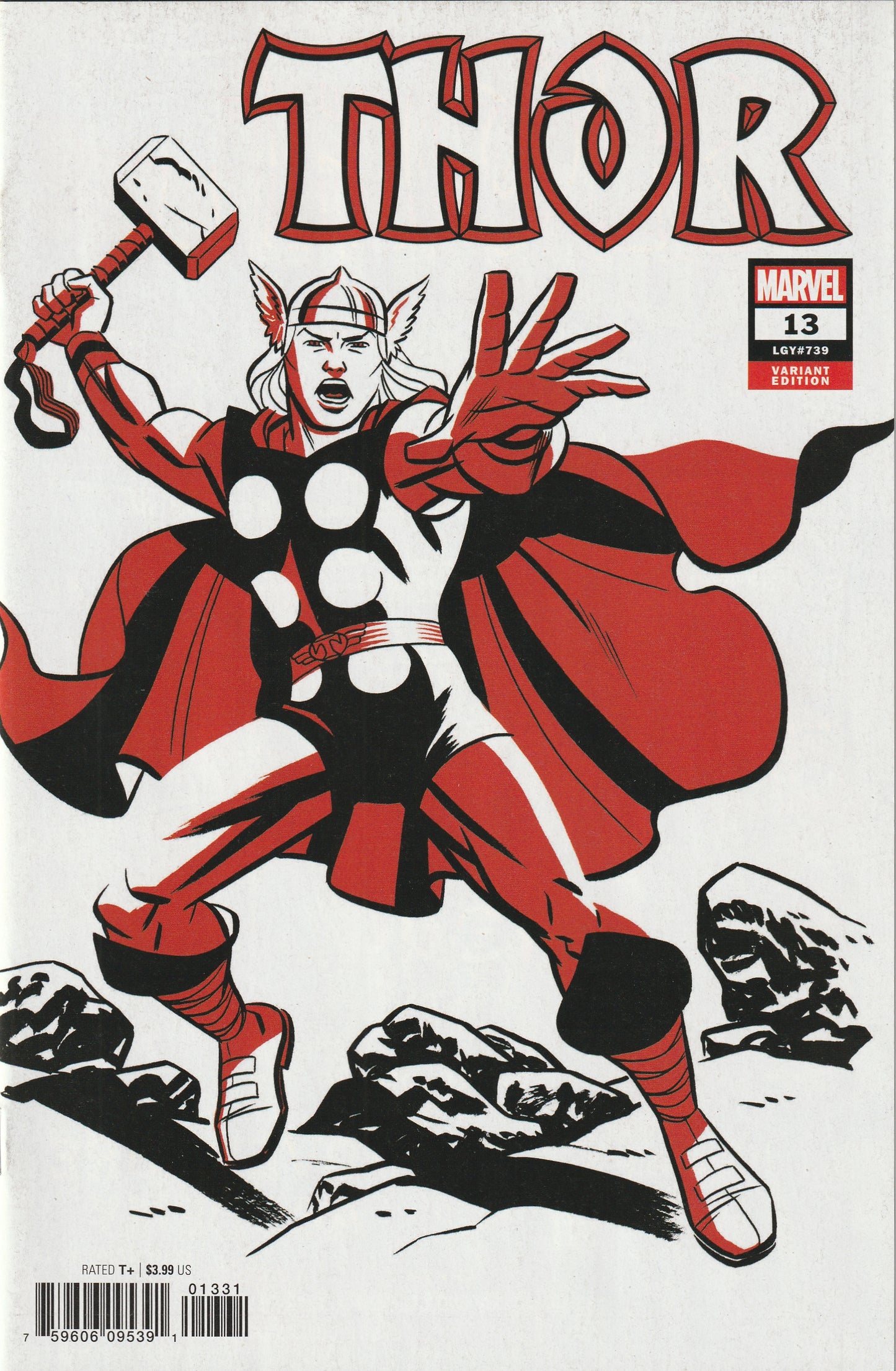 Thor #13 (LGY #739) (2021) - Michael Cho Thor Two-Tone Variant Cover