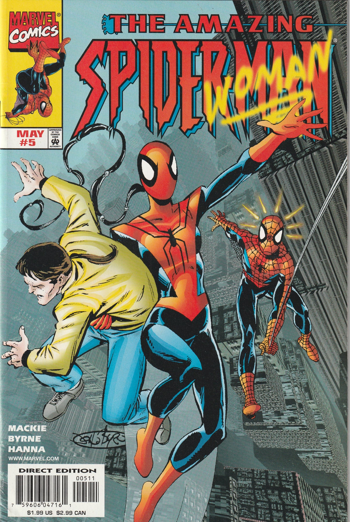 Amazing Spider-Man Vol 2 #5 (1999) - 1st appearance of Mattie Franklin as Spider-Woman