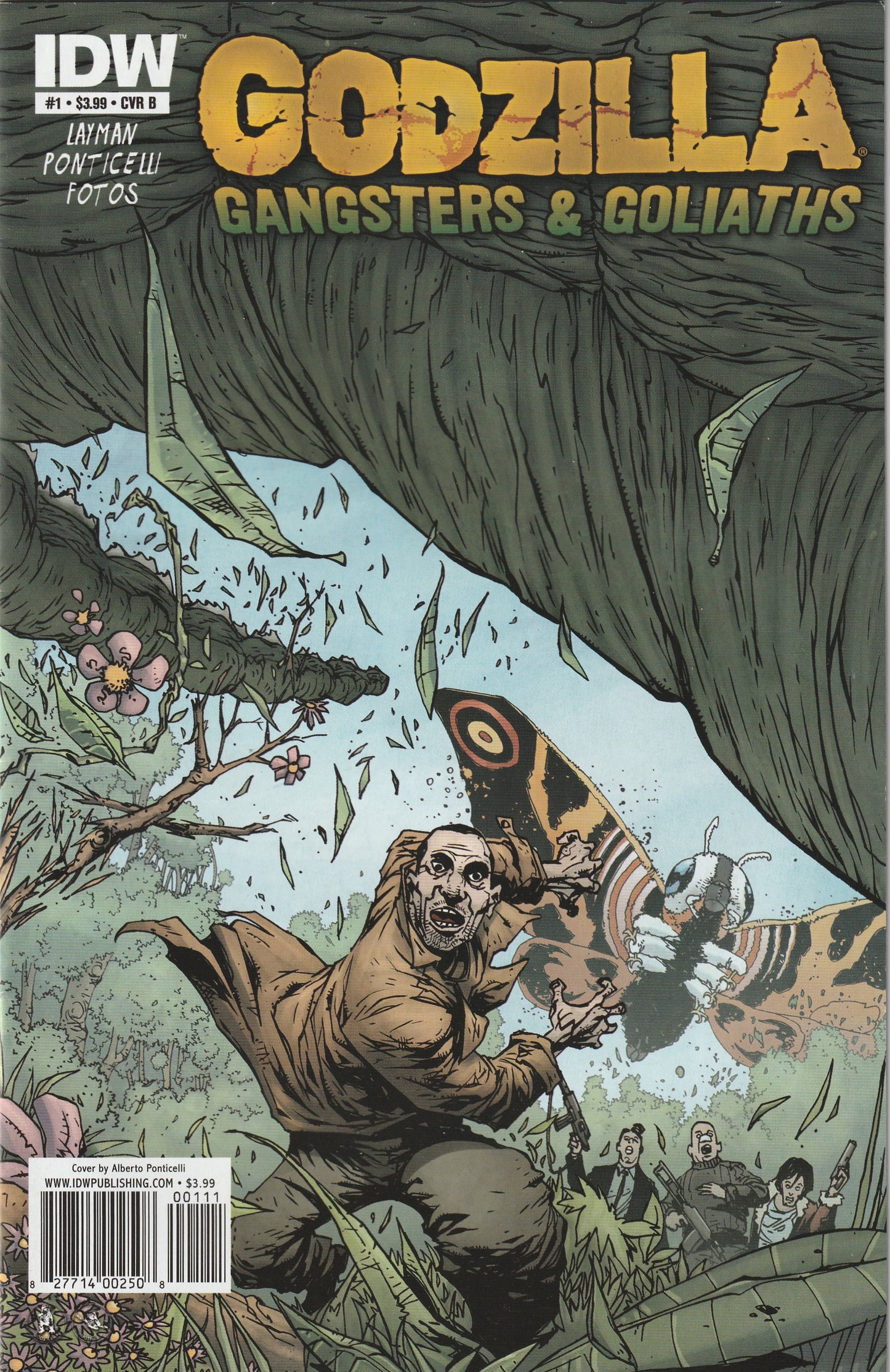 Godzilla Gangsters & Goliaths #1 (2011) - Cover B by Alberto Ponticelli
