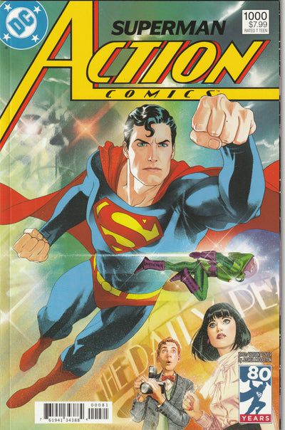 Action Comics #1000 (2018) - 1st Appearance of Rogal Zaar, Joshua Middleton 1980s Variant Cover