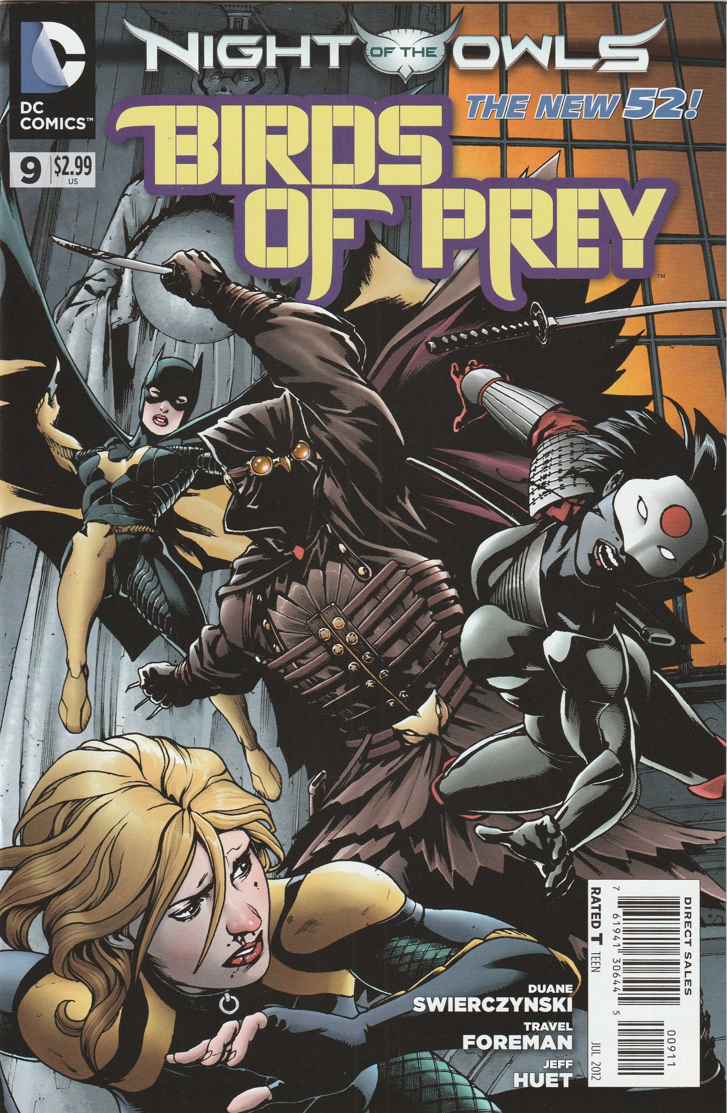 Birds of Prey #9 (Vol 3, 2012) - Night of the Owls Tie-In