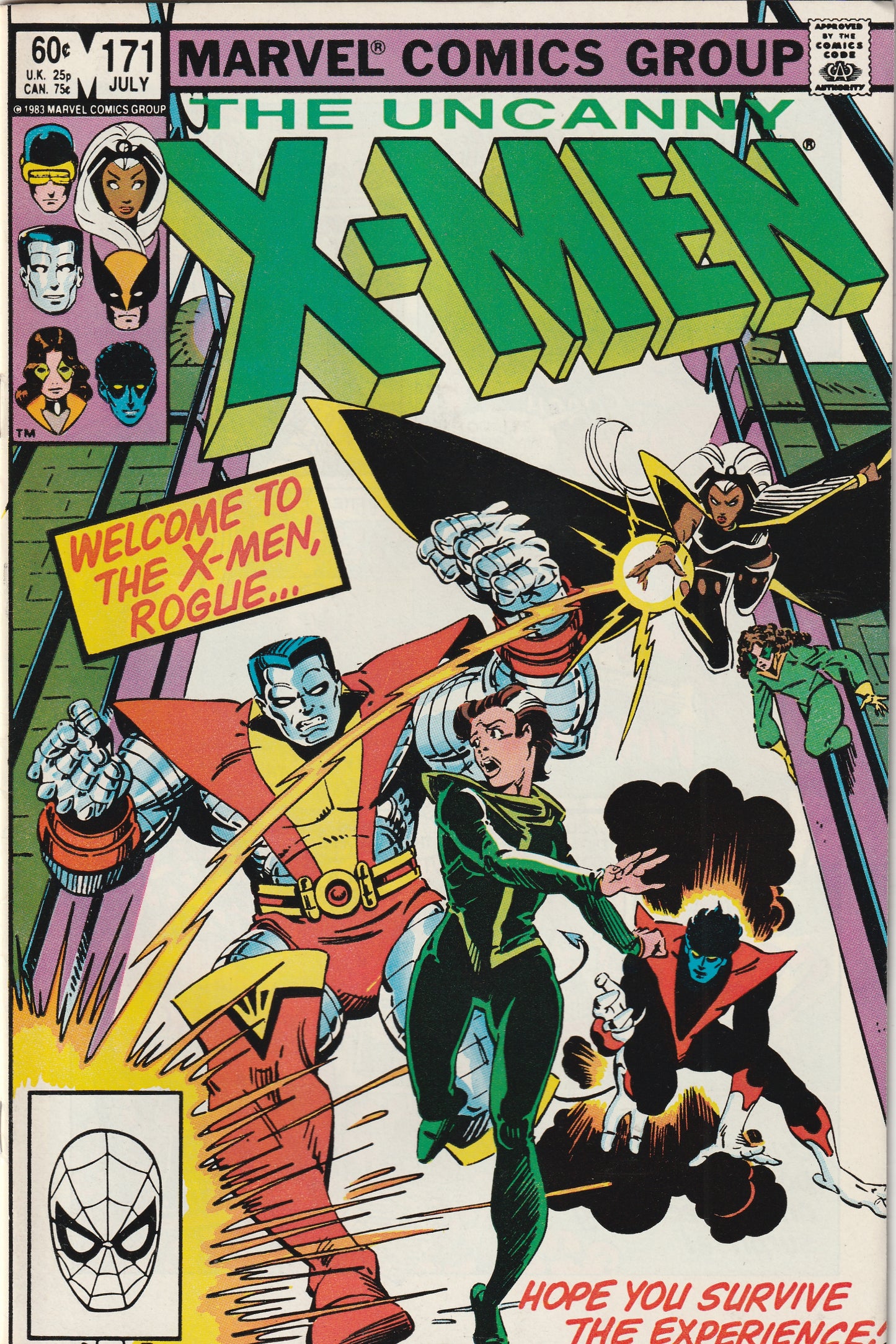 Uncanny X-Men #171 (1983) - Rogue joins X-Men team