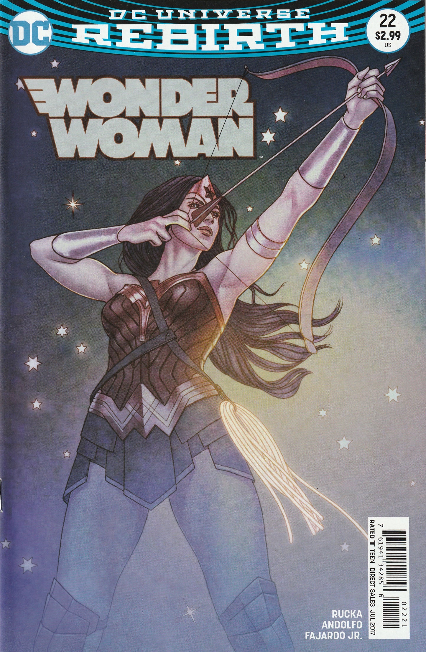 Wonder Woman #22 (2017) - Jenny Frison Variant Cover