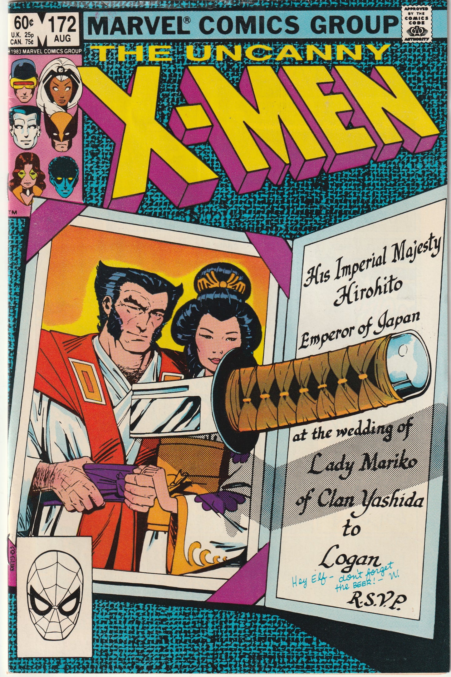 Uncanny X-Men #172 (1983) - Wolverine Wedding