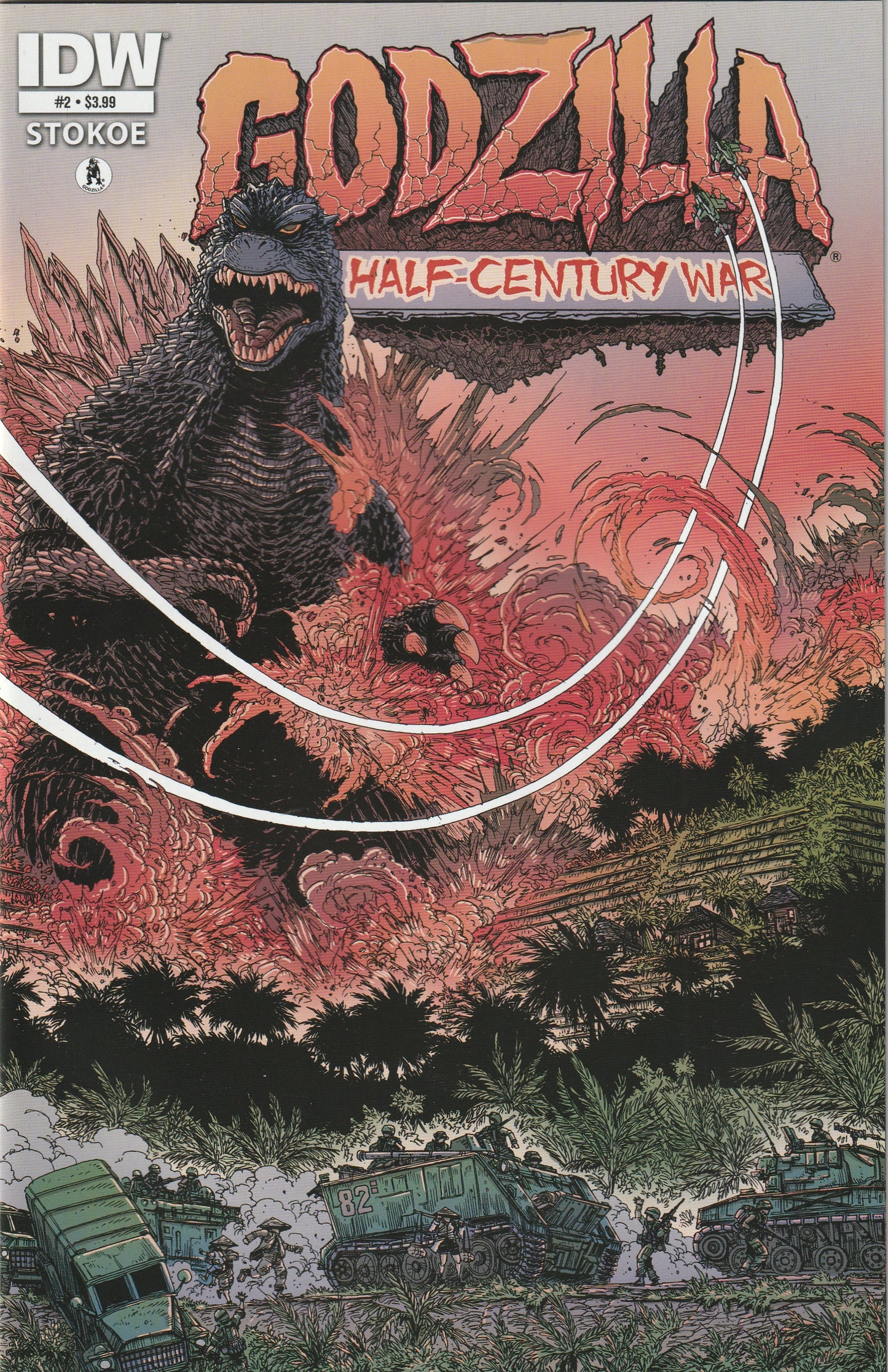 Godzilla: The Half Century War #2 (2012) - Cover by James Stokoe