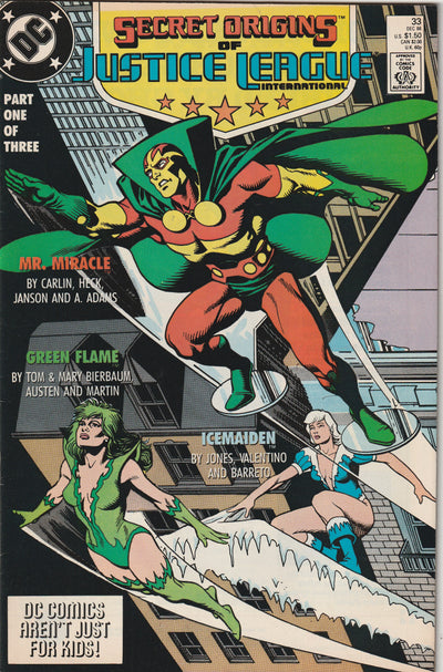 Secret Origins #33 (1988) - Mr. Miracle, Green Flame, Icemaiden