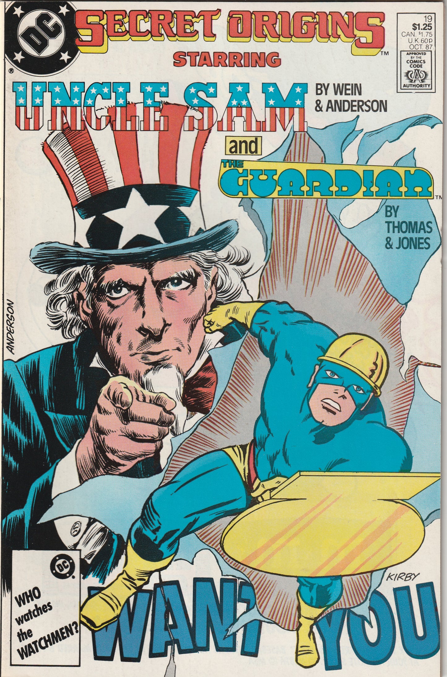 Secret Origins #19 (1987) - Uncle Sam and The Guardian