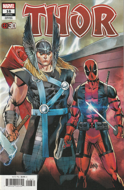 Thor #16 (LGY #742) (2021) - Rob Liefeld Deadpool 30th Anniversary Variant Cover