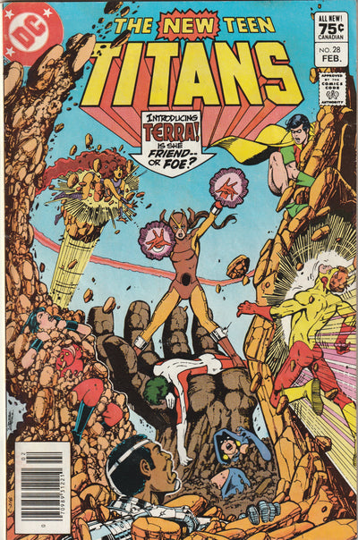 New Teen Titans #28 (1983) - 1st Cover Appearance of Terra - Canadian Price Variant