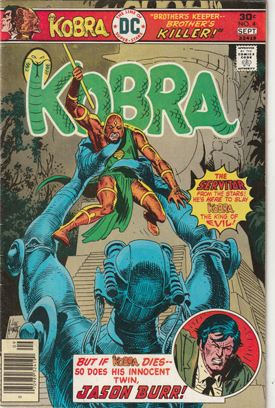 Kobra #4 (1976)  - Joe Kubert cover