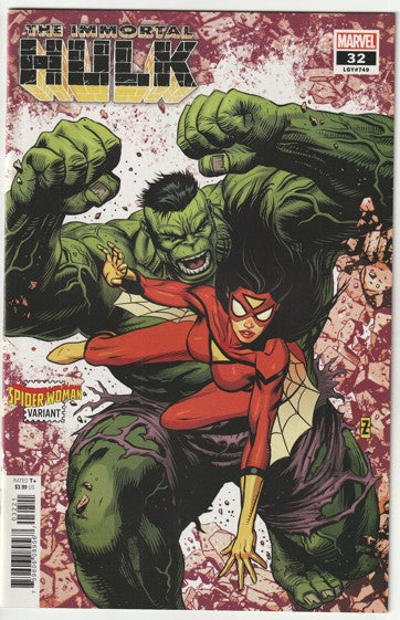 The Immortal Hulk #32, LGY #749 (2020) - Patrick Zircher Spider-Woman Variant Cover