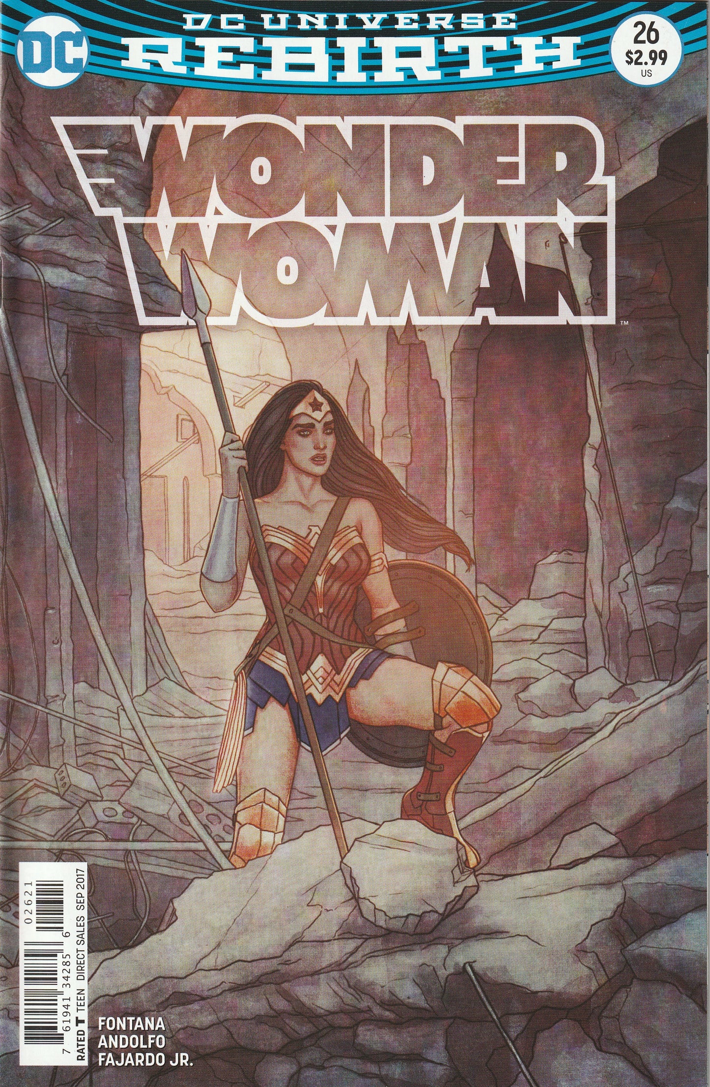 Wonder Woman #26 (2017) - Jenny Frison Variant Cover