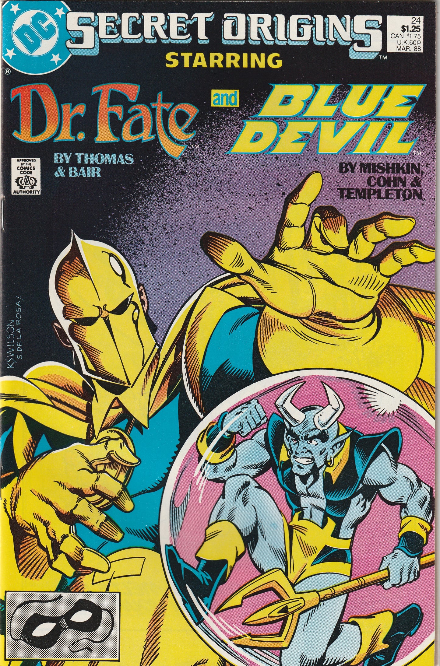 Secret Origins #24 (1988) - Dr. Fate and Blue Devil