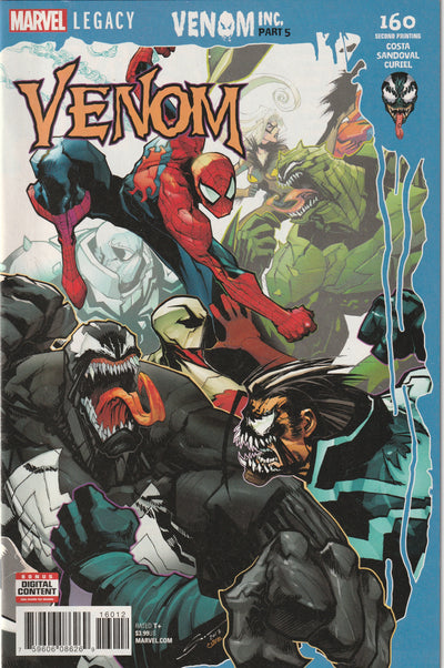 Venom #160 (2018) - Gerardo Sandoval Second Printing Variant Cover
