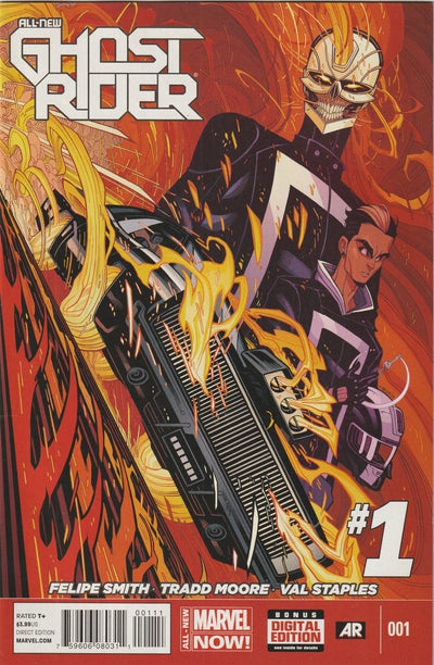 All-New Ghost Rider #1 (2014) - 1st appearance of Ghost Rider (Robbie Reyes) - Tradd Moore