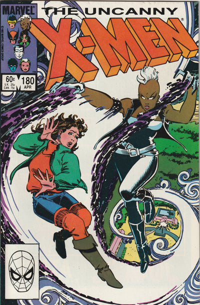 Uncanny X-Men #180 (1984) - 1st Cypher Appearance, Secret Wars crossover