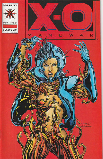 X-O Manowar #21 (1993) - 1st Randy Cartier (in X-O armor)