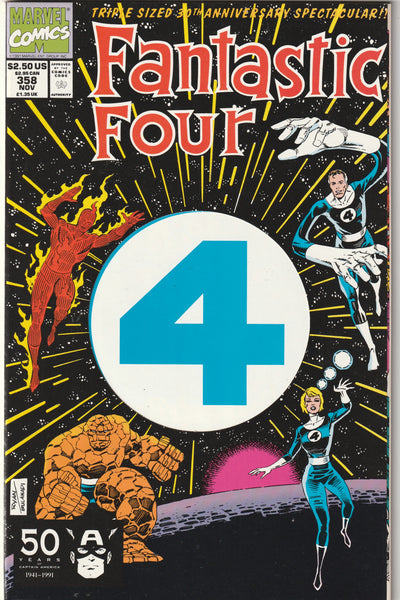 Fantastic Four #358 (1991) - Triple sized, 30th Anniversary, 1st appearance of Paibok the Power Skrull