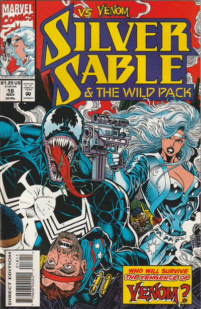 Silver Sable & The Wild Pack #18 (1993) - Venom