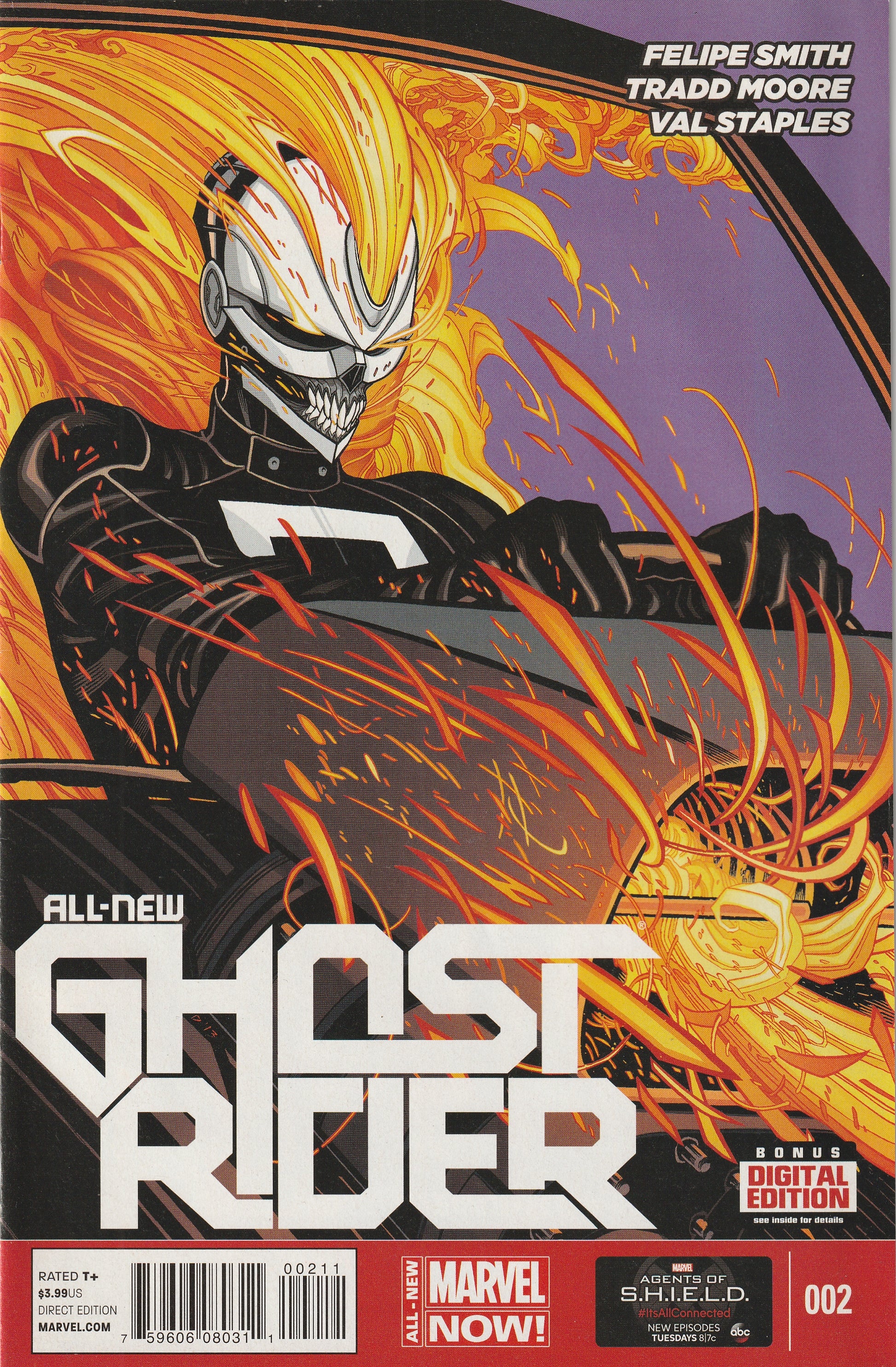 Ghost Rider Back View All-New Ghost Rider #2 (2014) - Tradd Moore – BACK ISSUE CENTRAL