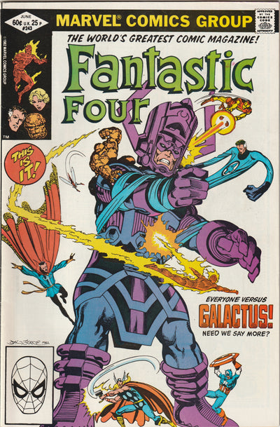 Fantastic Four #243 (1982) - Classic John Byrne Galactus Cover