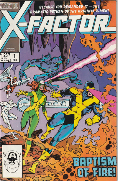 X-Factor #1 (1986) - 1st Appearance of Russell Collins aka Firefist