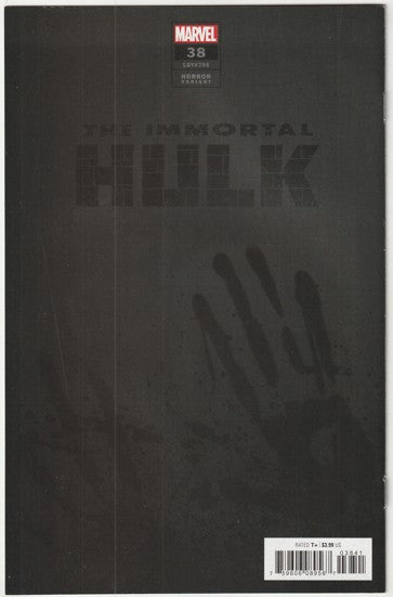 The Immortal Hulk #38, LGY #755 (2020) - Michael Del Mundo Living Hulk Horror Variant Cover