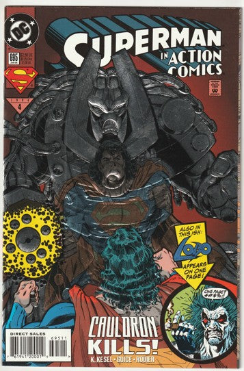 Action Comics #695 (1994) - Foil embossed cover
