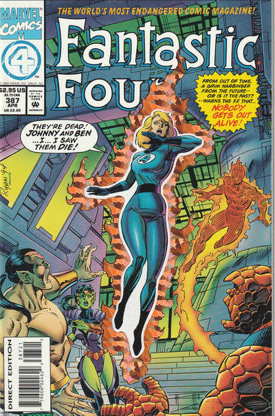 Fantastic Four #387 (1994) - Die-cut foil cover