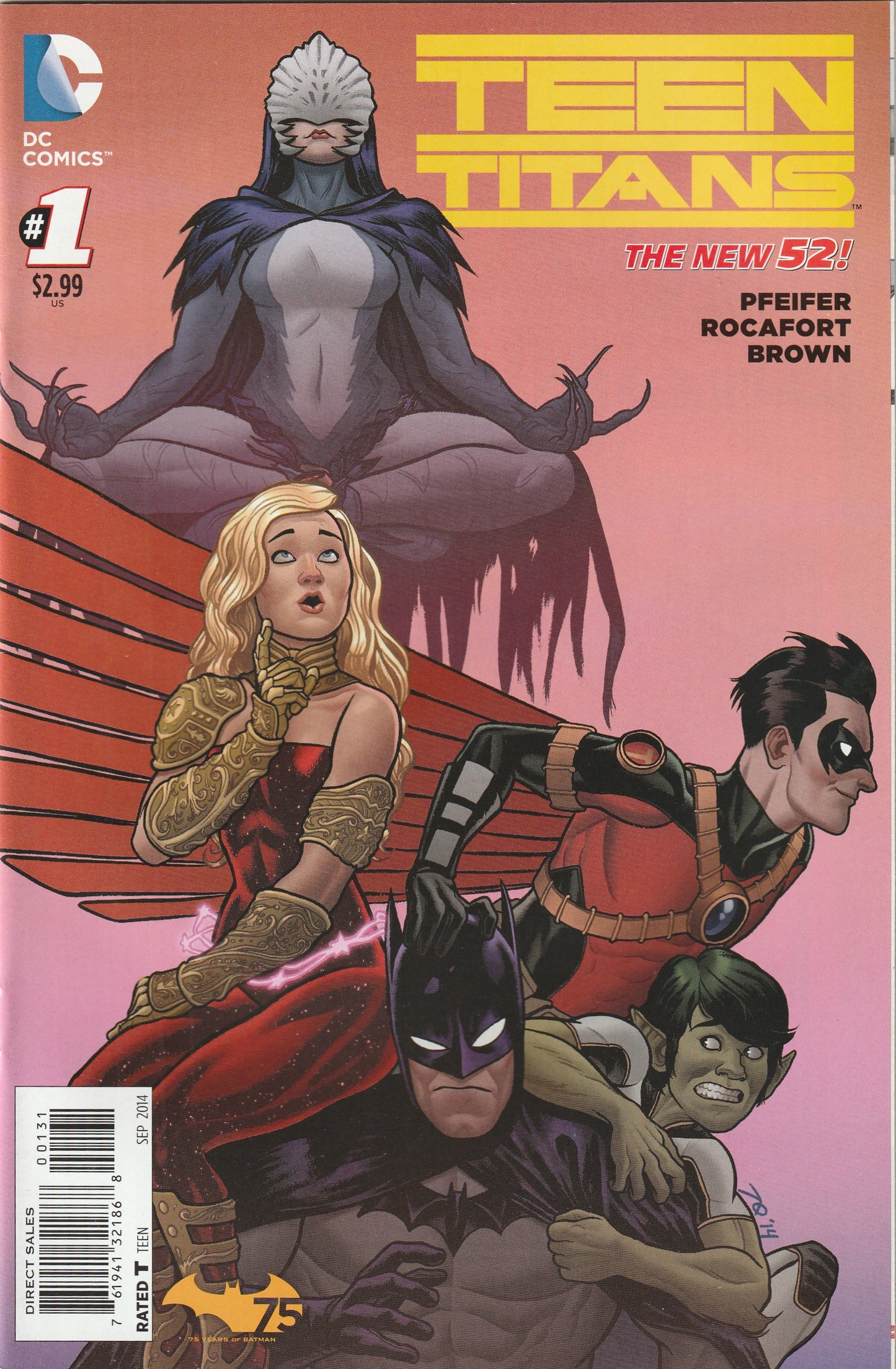 Teen Titans #1 (2014) - Joe Quinones Batman 75th Anniversary Variant