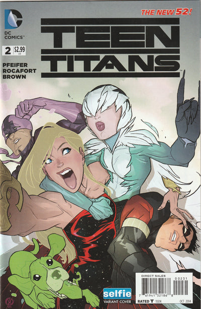 Teen Titans #2 (2014) - Ben Caldwell DC Universe Selfie Variant