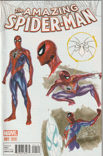 Amazing Spider-Man (Volume 4) #1 (2015) - Alex Ross Design Variant Cover 1:20 ratio