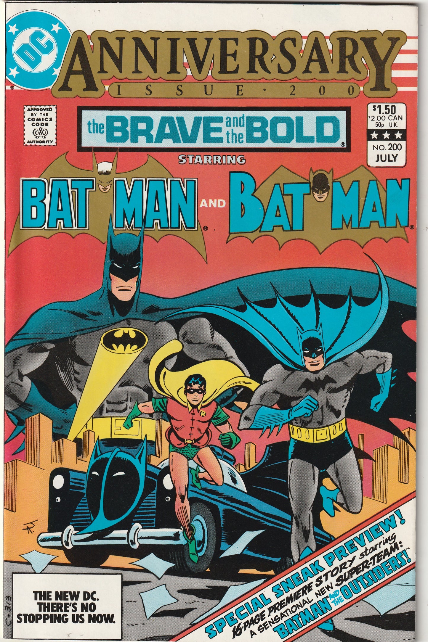 Brave and the Bold #200 (1983) - 1st Appearance of Katana and the Outsiders, Earth One and Earth Two Batmen