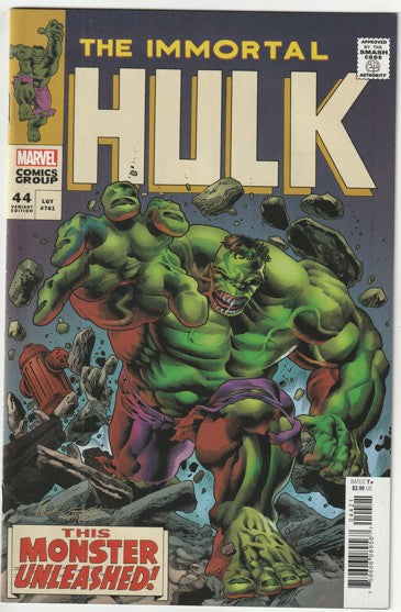 The Immortal Hulk #44, LGY #761 (2021) - Joe Bennett Homage Variant Cover