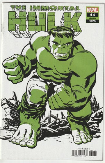 The Immortal Hulk #44, LGY #761 (2021) - Michael Cho Hulk Two-Tone Variant Cover